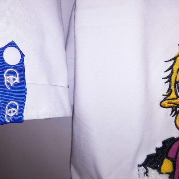 Frost Originals T Shirt Mens 2X White Chic Magnet Rhinestone Bling Stretch - Picture 9 of 13